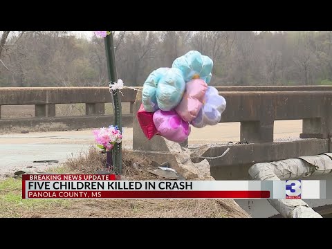 4 children, 1 adult dead after wreck sends car off Batesville, MS bridge into creek