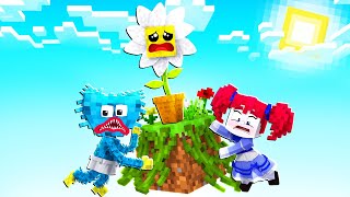 One Block SKYBLOCK with DAISY!? in Minecraft Poppy Playtime