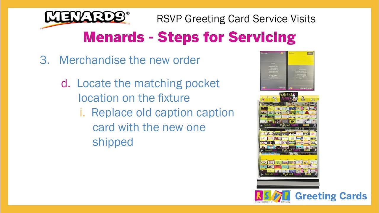 Menards RSVP Service Guide YouTube