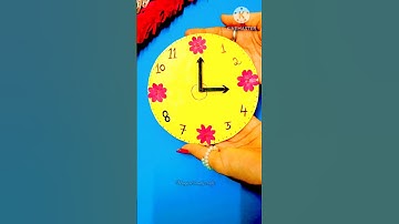 TLM for primary school😍,TLM, Clock(time) project model for school.#magicalbeautycrafts #shorts #tlm