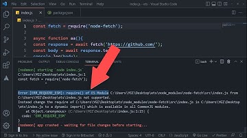 Error: [ERR_REQUIRE_ESM] require() of ES Module | NodeJS | Tamil