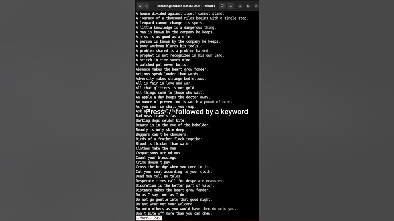 Learn Unix 'more' Command in 60 Seconds! | Unix Commands for Beginners ...