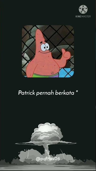 Kata bijak dari patrik untuk SpongeBob