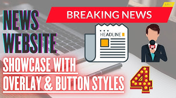 Showcase With Overlay & Button Styles  - 4 | NEWS WEBSITE  | HTML & CSS COURSE | Full Tutorial.