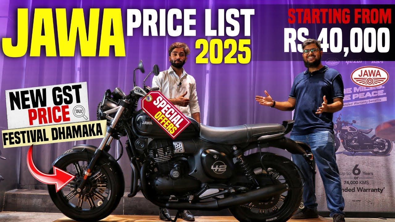 All Jawa Bikes🏍️- Latest Price List 2025👌🏼| Diwali DHAMAKA!! 💥|Jawa 42  FJ, Bobber, 42, Perak & More🔥