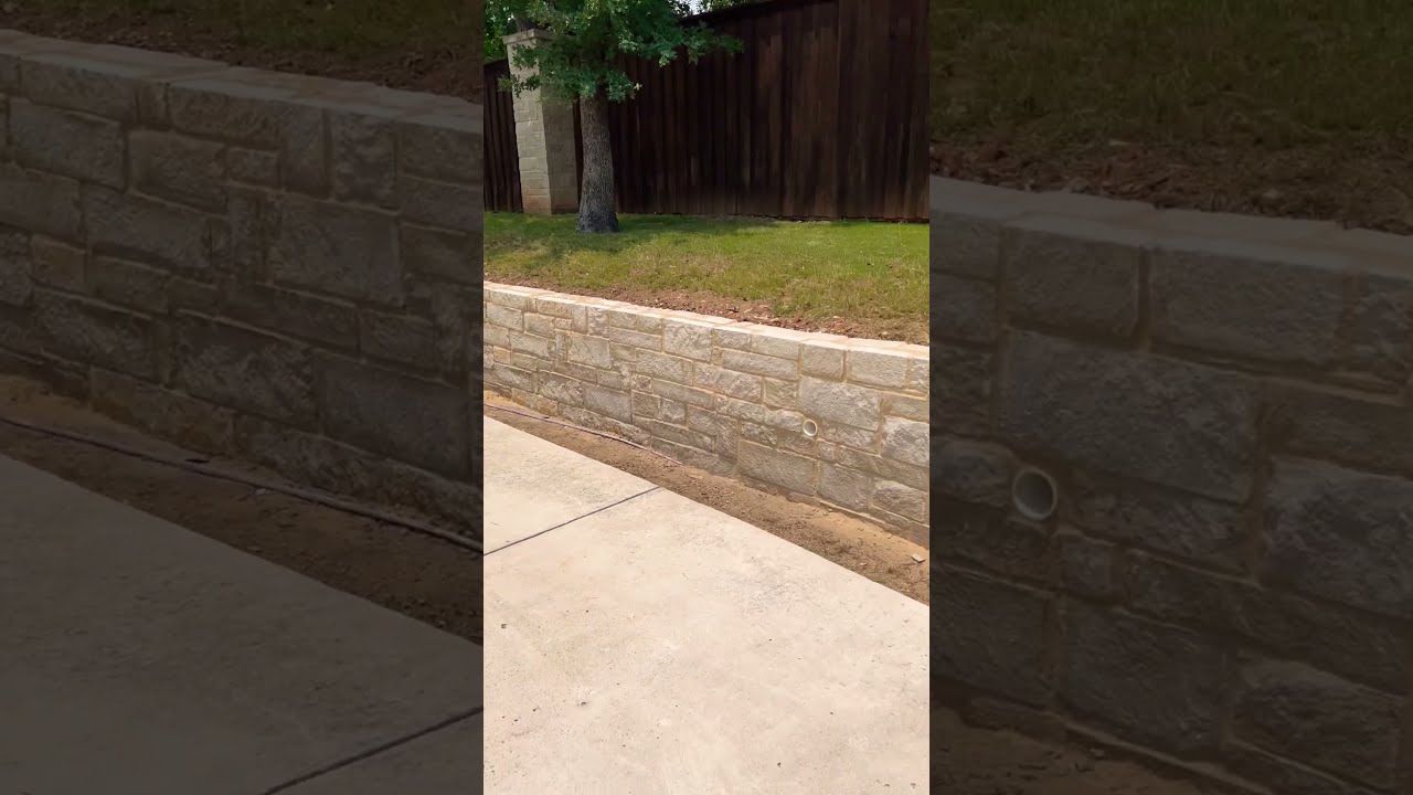 Asi Qued La Retaining Wall Masonry Bricklayer Viral Stone Amazing Construction Retainingwall