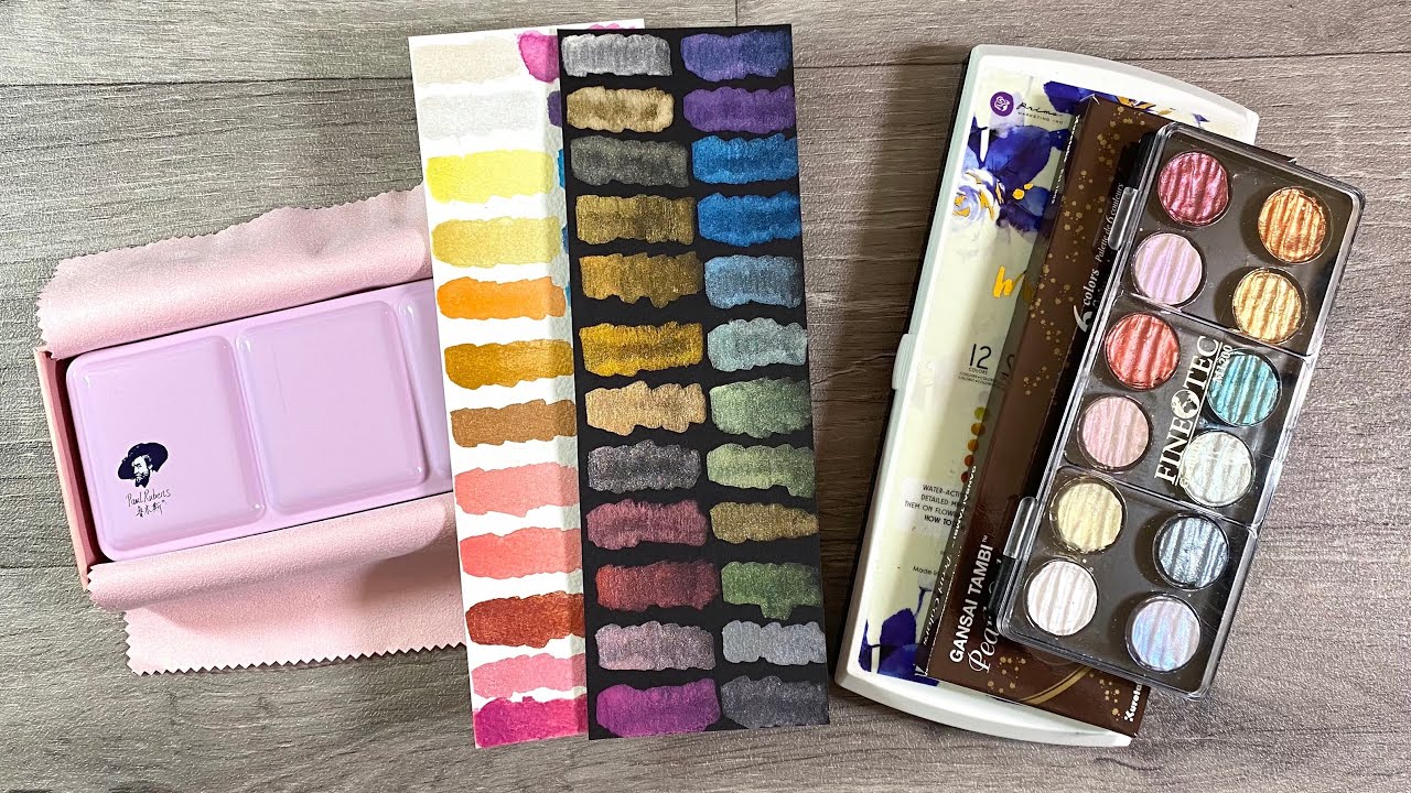 Handmade Metallic Watercolors - What are they? How to use them? 