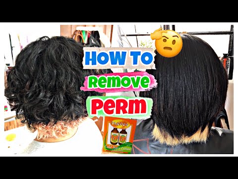 REMOVING PERM Hair Step by Step