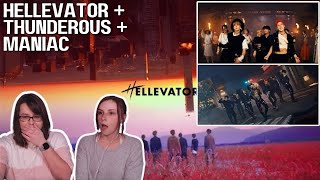 TOO MUCH TO HANDLE | Stray Kids 'Hellevator' + '소리꾼(Thunderous)' + MANIAC MV Reaction