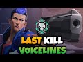 Valorant - All Agent Last Kill Voice lines