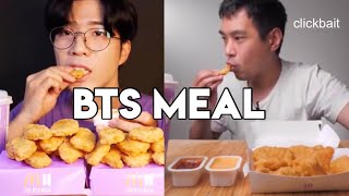 mukbangers trying out the BTS meal