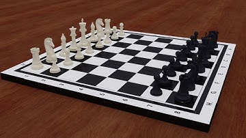 Creating Chess Pieces in Blender - Part 4: Chess Bord and Render