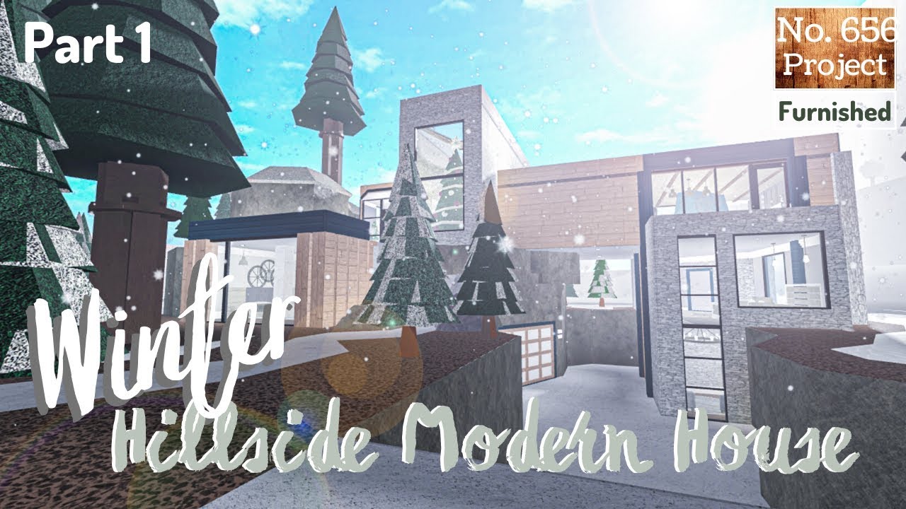 Hillside Bloxburg Modern Mansion