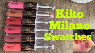 Kiko Milano 🫦unlimited the double touch liquid lipsticks | swatches