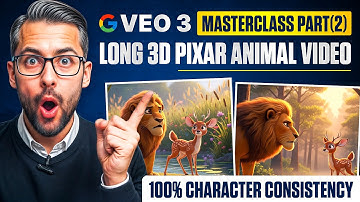 Veo 3 Masterclass (Deel 2) | Maak een 3D Pixar Animal Story-video met 100% consistente personages