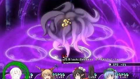 Labyrinth of Touhou 2 - 16F Boss: Black Goddess of Fertility