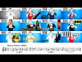 Evolution of movie music 19392022 but its with sheet music  notes