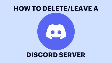 How to DELETE A DISCORD SERVER or LEAVE A SERVER