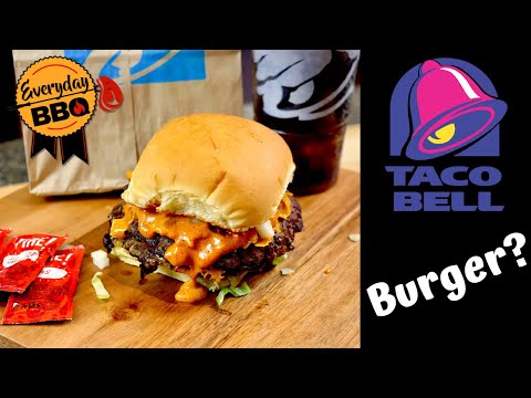 Taco Bell Smash Burger Creation - Concept Burger - Blackstone Griddle Recipe - Everyday BBQ