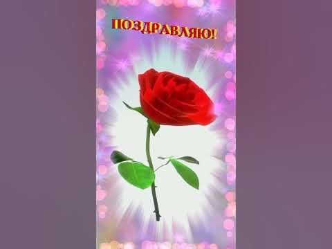 Поздравляю! 🌹 Красивая открытка Поздравляю! - YouTube