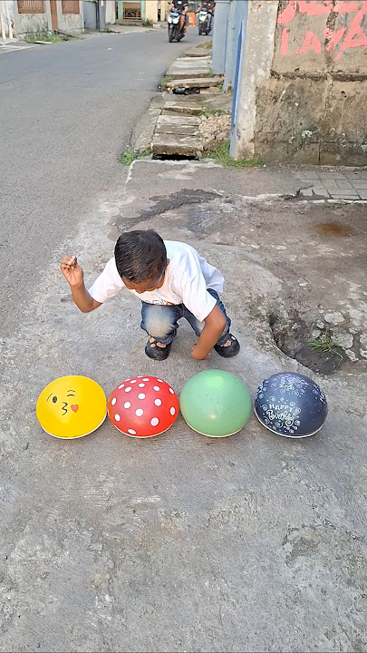 Balon Meletus, Balon air warna warni #balon #balonmeletus #balonwarnawarni