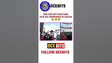 Bihar Engineering Students Going to Give Exams 🤣😂 | DCE DARBHANGA Viral  #biharengineering #exam