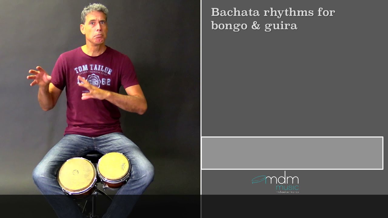 Bachata bongo rhythms (Derecho, Majao, Mambo) Tutorial