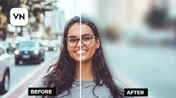 How to blur photo background on vn video editor