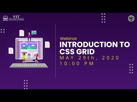 Intro To CSS Grid by Vaibhav Chopra | ISTE VIT Webinar