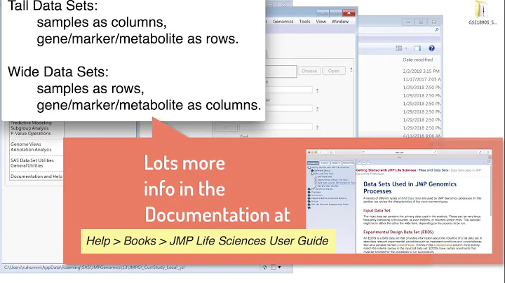 Getting Started in JMP Genomics – Overview of Studies, Import, and Workflows