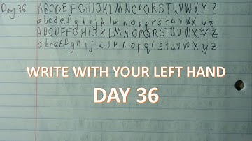 Learn to Write with your Left Hand | DAY 36