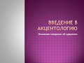 Видеолекция &quot;Введение в акцентологию. Основные сведения об ударении&quot;