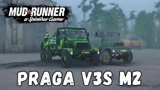 Spintires: MudRunner обзор мода [ Praga V3S M2 ] СЕРЕДНЕЧЁК