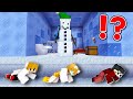 Escape from a snowman jail in minecraft tagalog