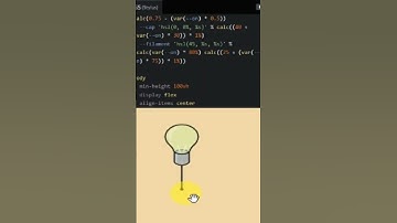 Light bulb Css code #css #code