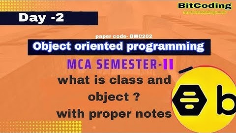 What is object oriented programming #java ||MCA 2nd Semester AKTU |Object oriented programming|Day-2