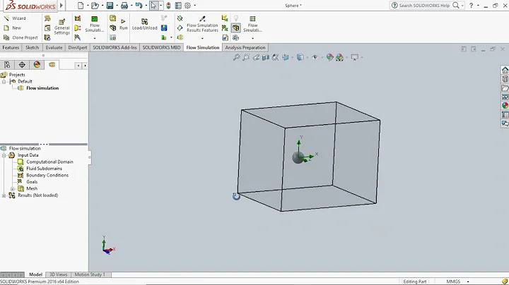 Flow Simulation Around A Sphere in SolidWorks