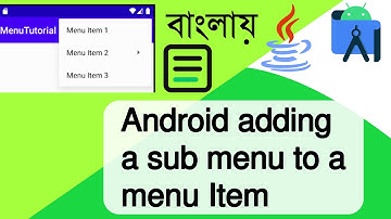 Android adding a submenu to a menuItem || Android Studio | Java