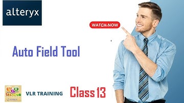 13 Auto Field Tool Alteryx training videos in Telugu   how to set Field type for fields in Alteryx