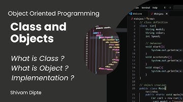 Class and Object | With Example | OOP Basics for Beginners | Shivam Dipte