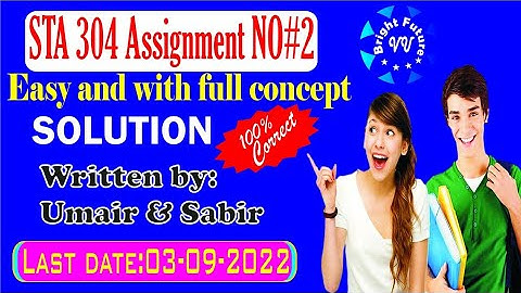 Sta304 assignment 2 solution 2022 #sta304 solution with full concept and with very simple method