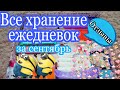 Все хранение ежедневок🥰///+отзывы👌///за сентябрь🍁💖///КРИСТИНА💋///