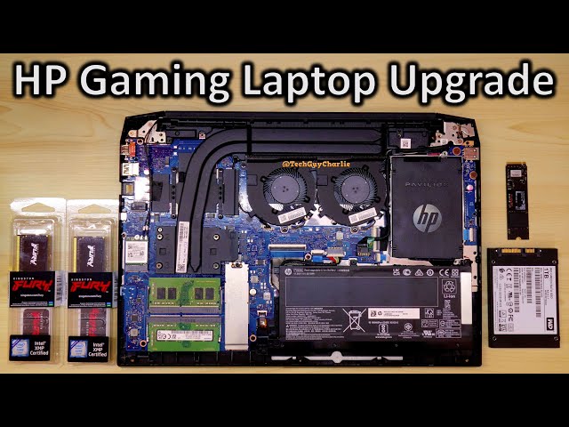 inden for paperback Lake Taupo HP Pavilion Gaming Laptop Ultimate RAM and SSD Upgrade Guide - YouTube