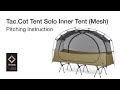 Instruction tactical cot tent solo inner tent mesh