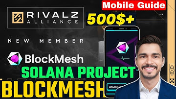 BlockMesh Network New Depin Mining | BlockMesh Mobile Guide | BlockMesh Solana Project | Noderun