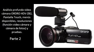ORDRO Z82 Video Camera Full Analysis Part 2