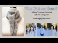 The Gather Scarf // a Free Tunisian Crochet Pattern with Suri // DIY Fashion