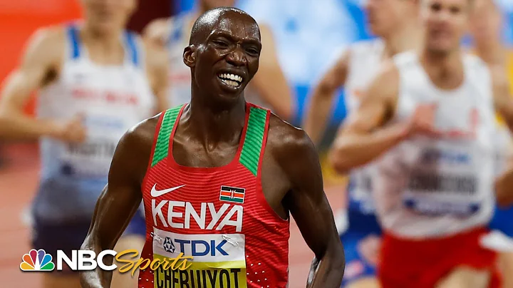 Timothy Cheruiyot is all smiles en route to 1500m ...