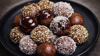Healthy Banana Date Bliss Balls | No Bake, No Sugar, 10 Min Recipe