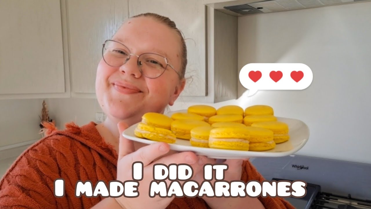 Ich habe versucht, Macarrones zu machen